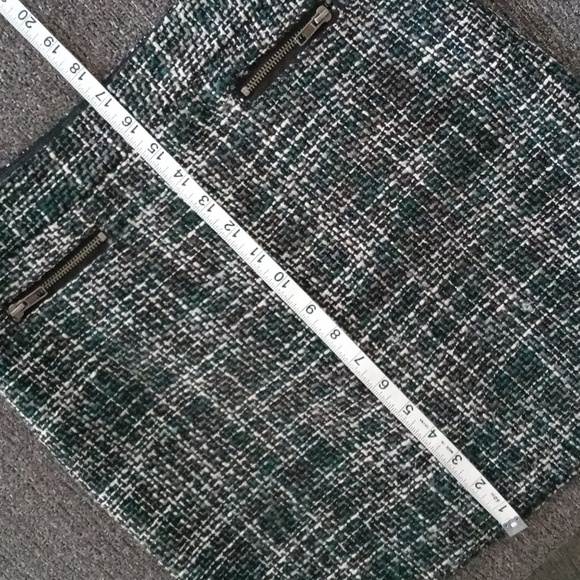 🍁LOFT🍁 - Green/Gray Tweed Wool Blend Skirt - Picture 11 of 11